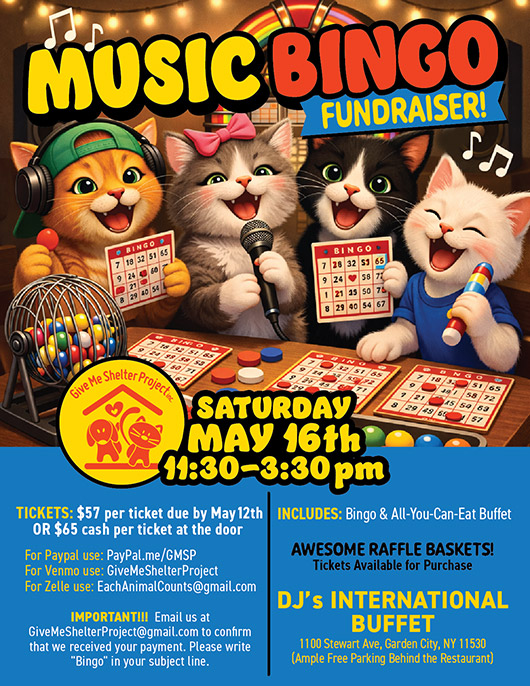 May MUSIC BINGO Fundraiser